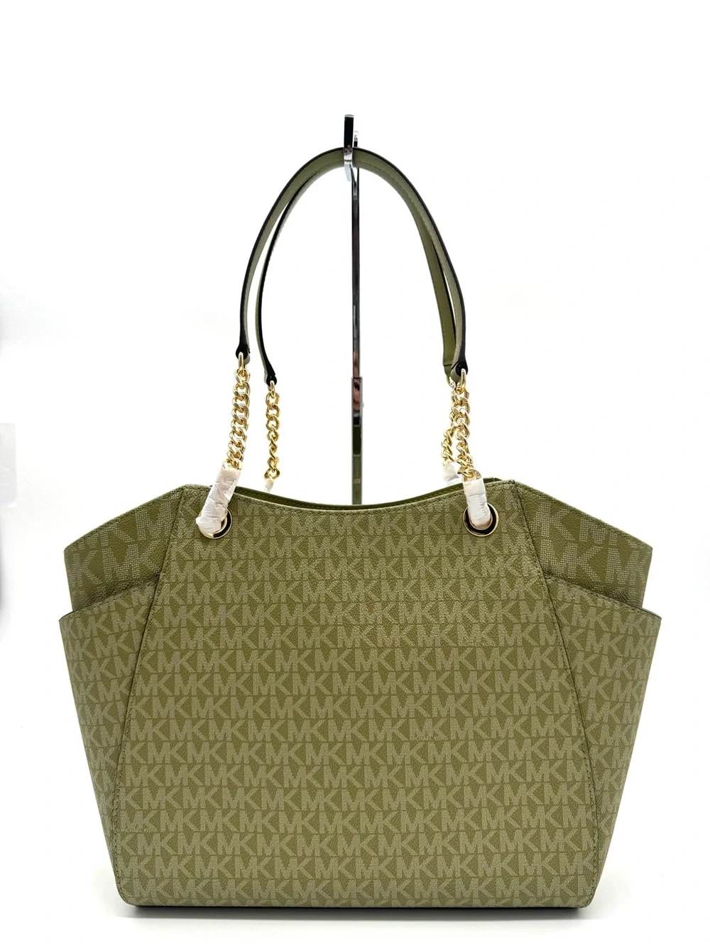 Michael Kors Jet Set Large Signature Logo Shoulder Bag - Oregano